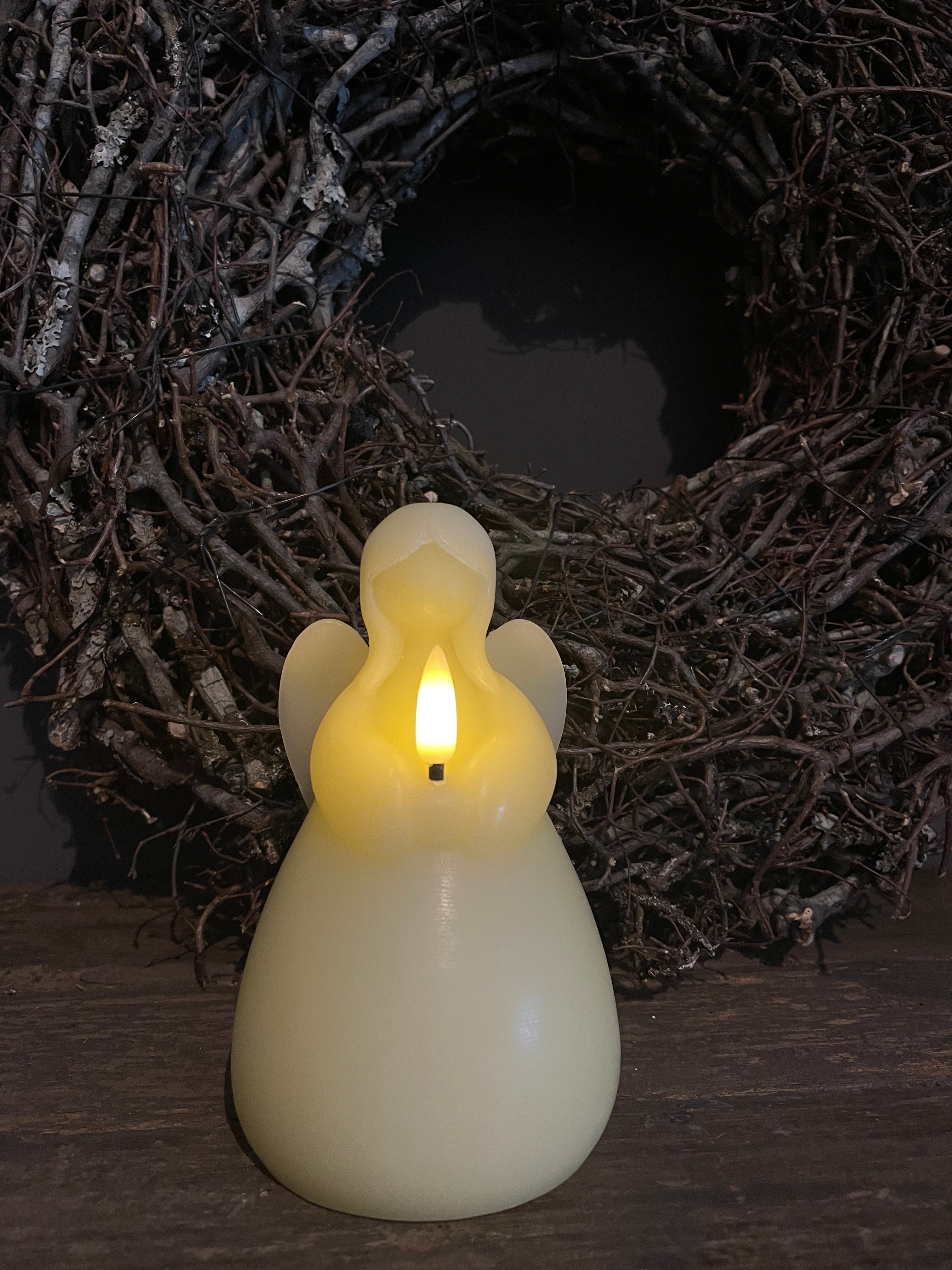 Ledkaars engel creme Countryfield