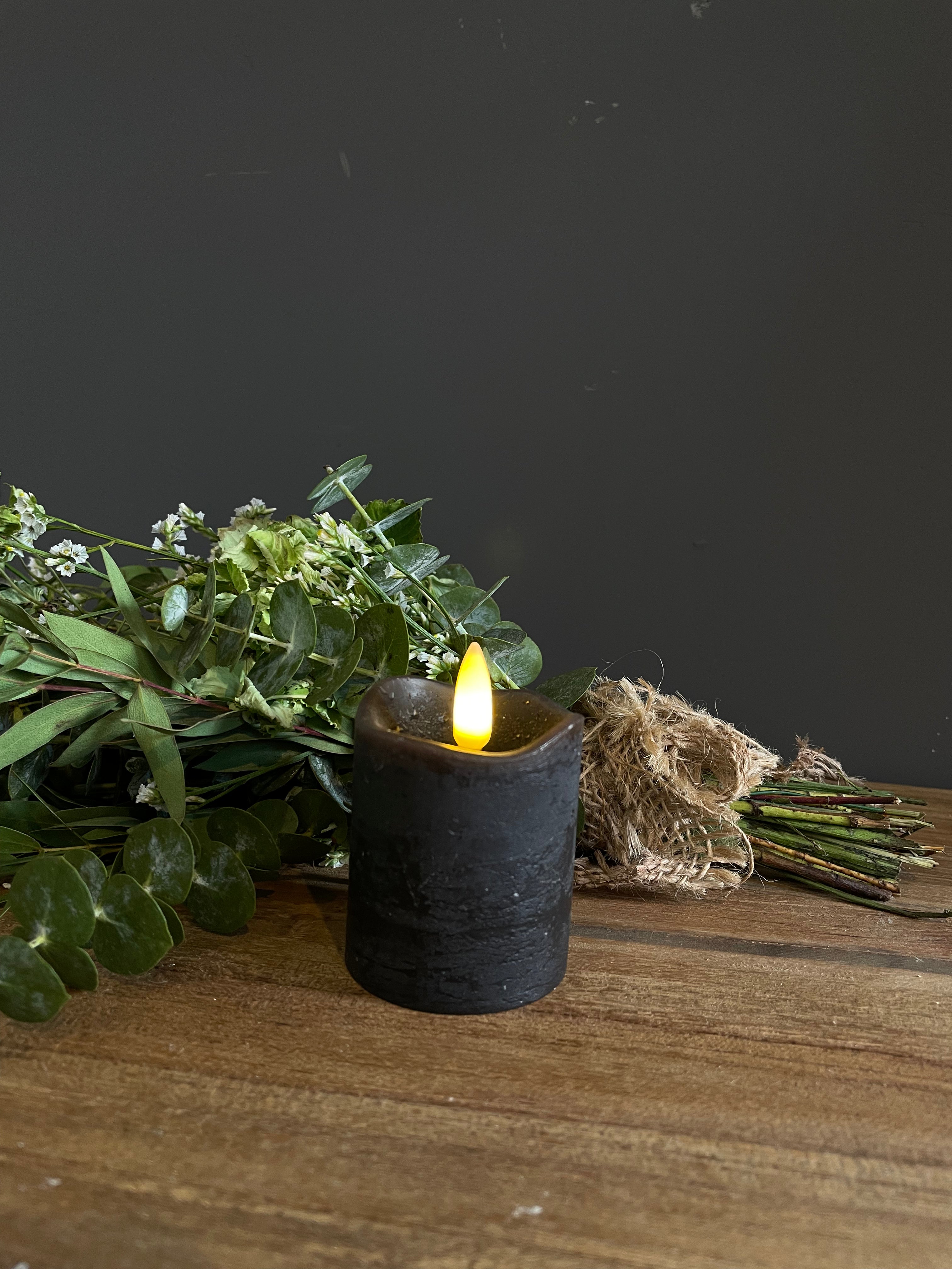 Led kaarsen mini zwart Countryfield