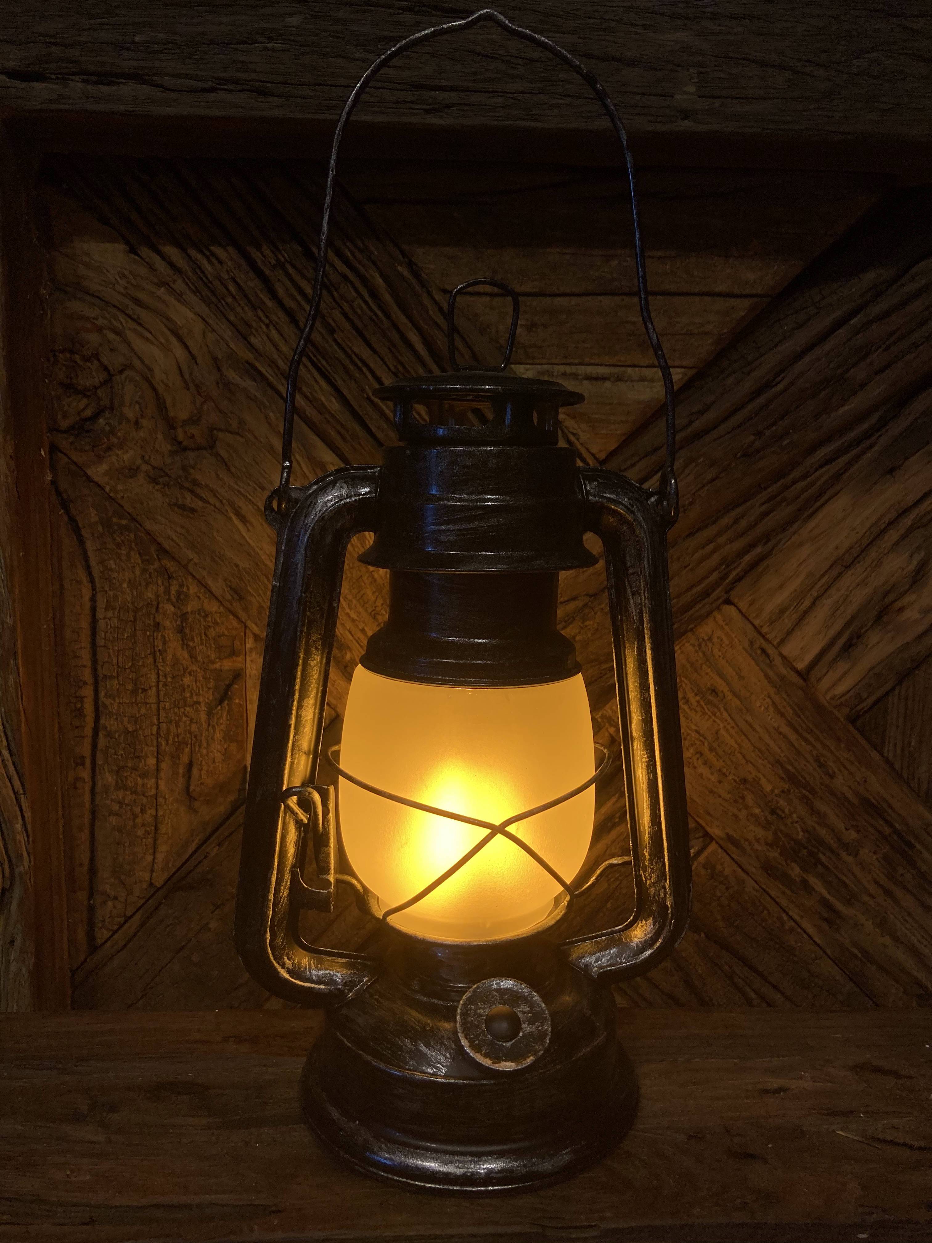 Stormlantaarn LED zwart