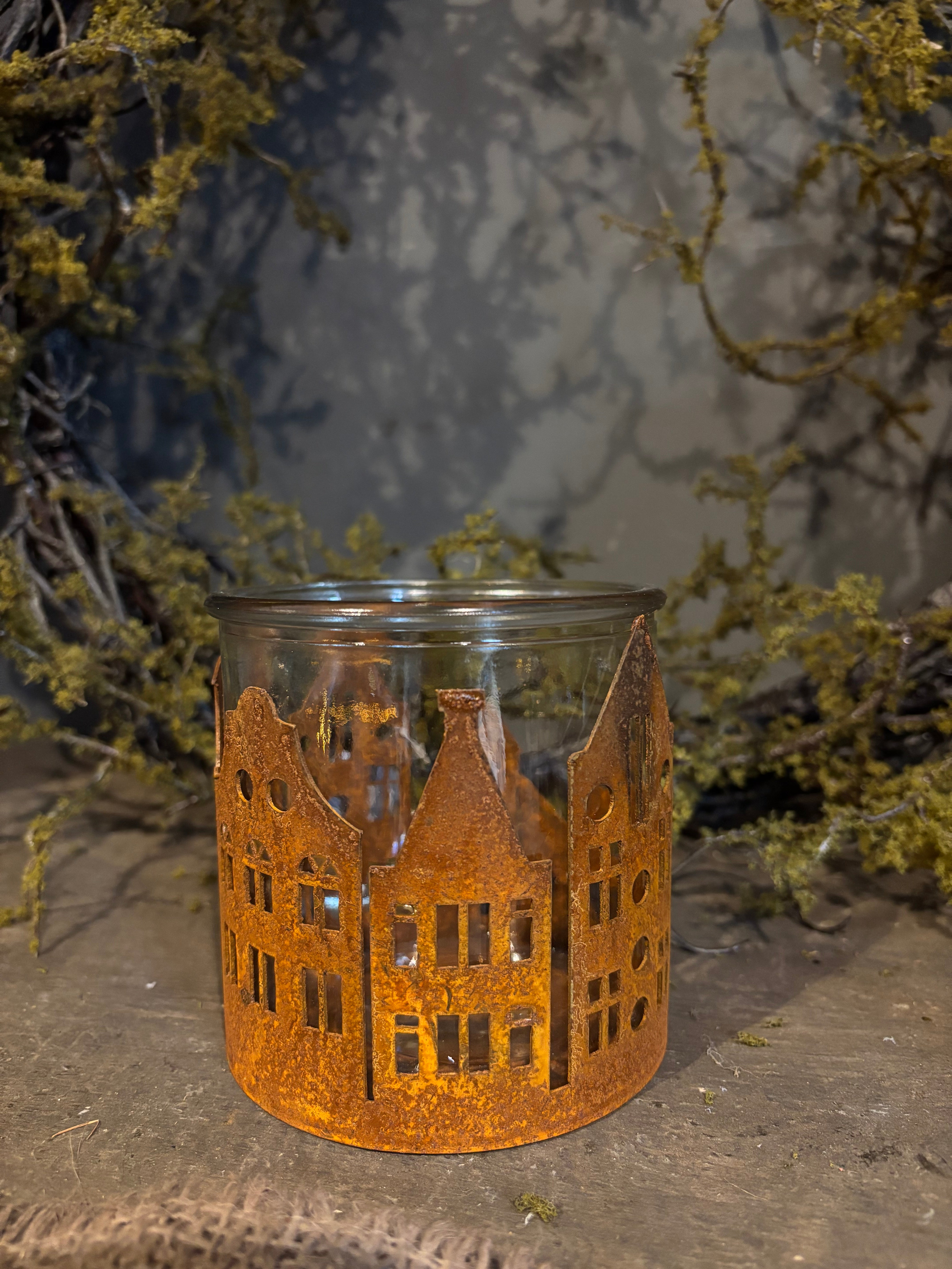 Waxinehouder huisjes groot