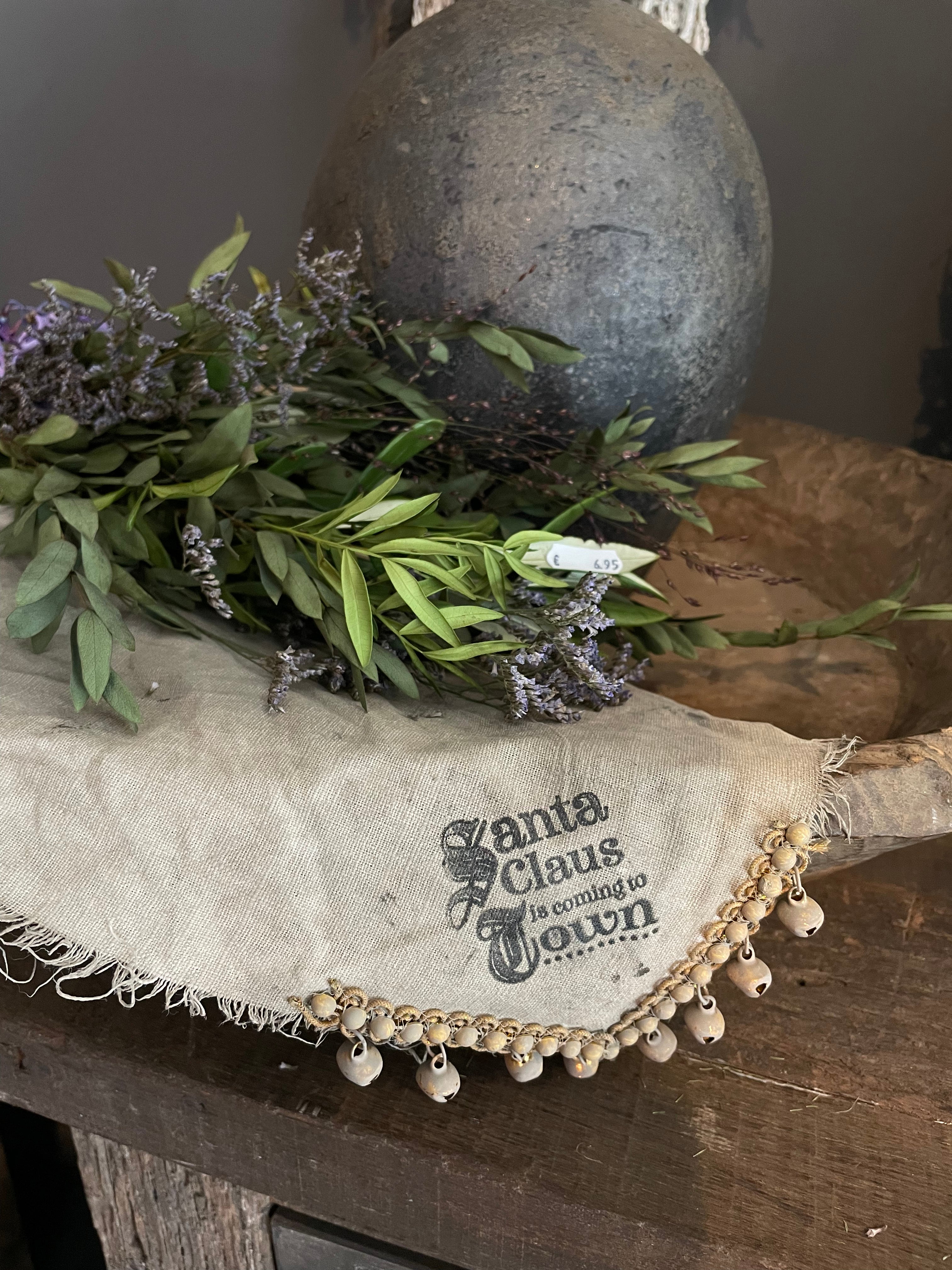 Shabby doek kerst tekst