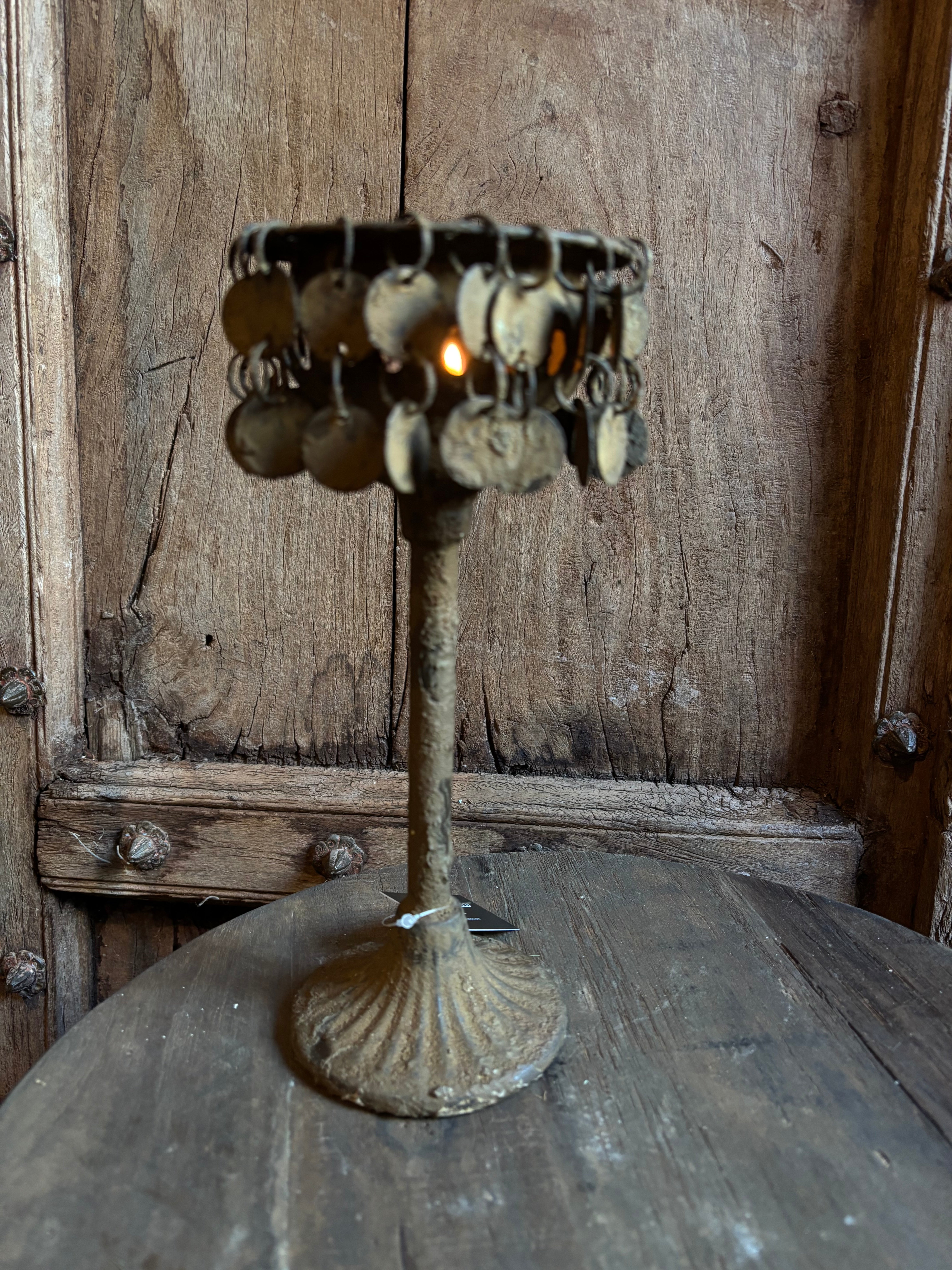 Kandelaar met muntjes groot