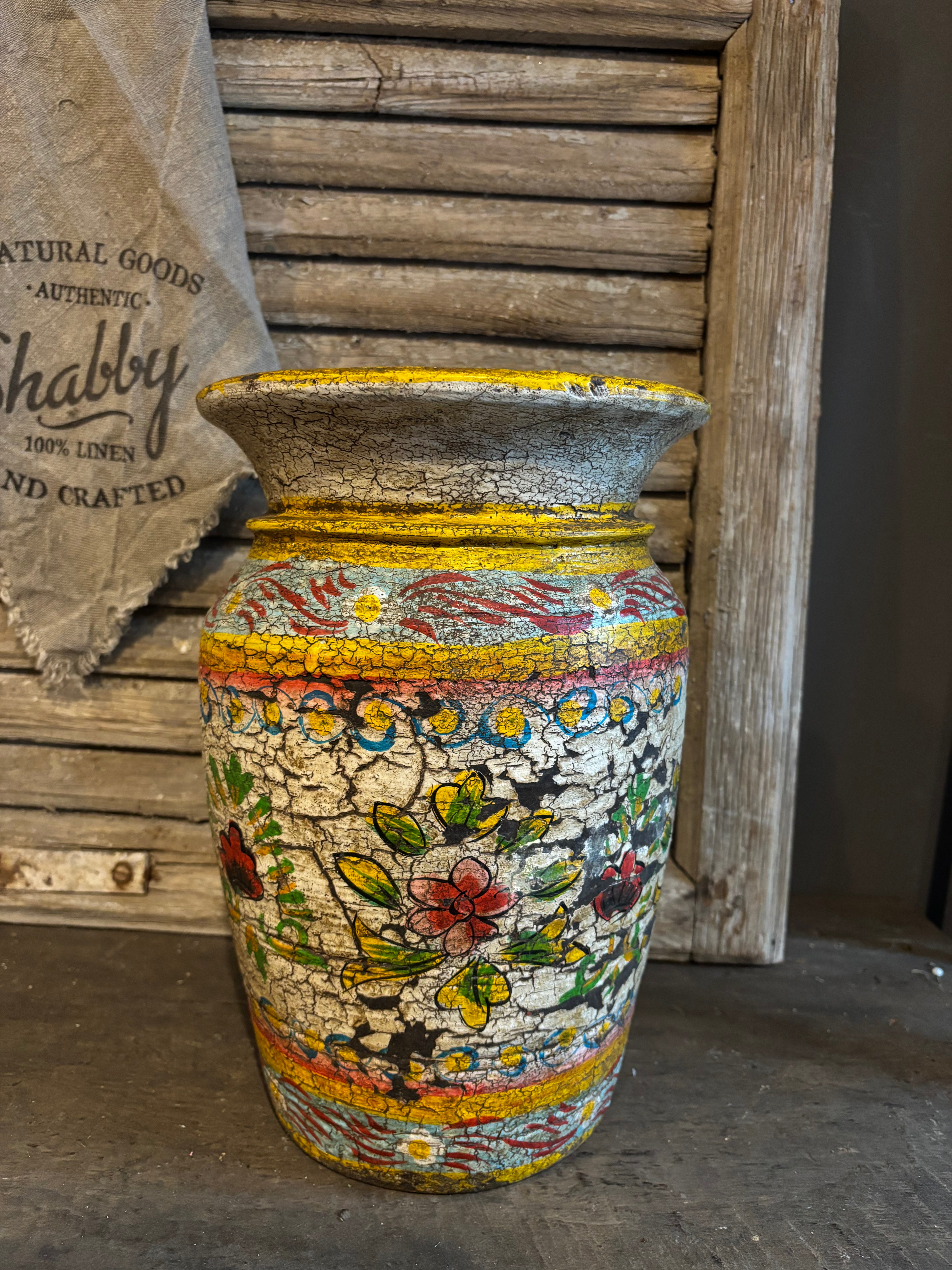 Nepalese pot met schildering 1