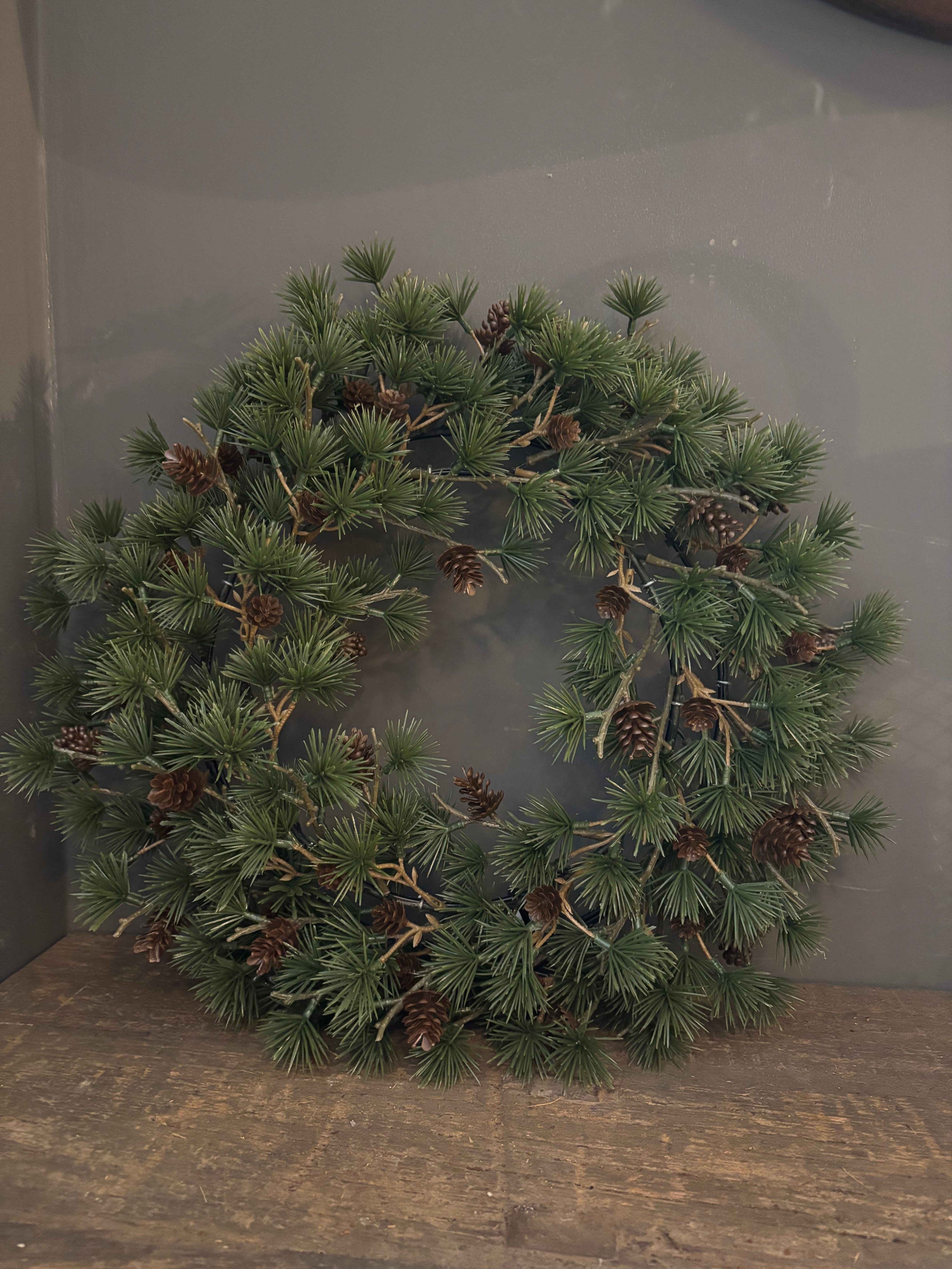Kunstkrans pinus 40cm