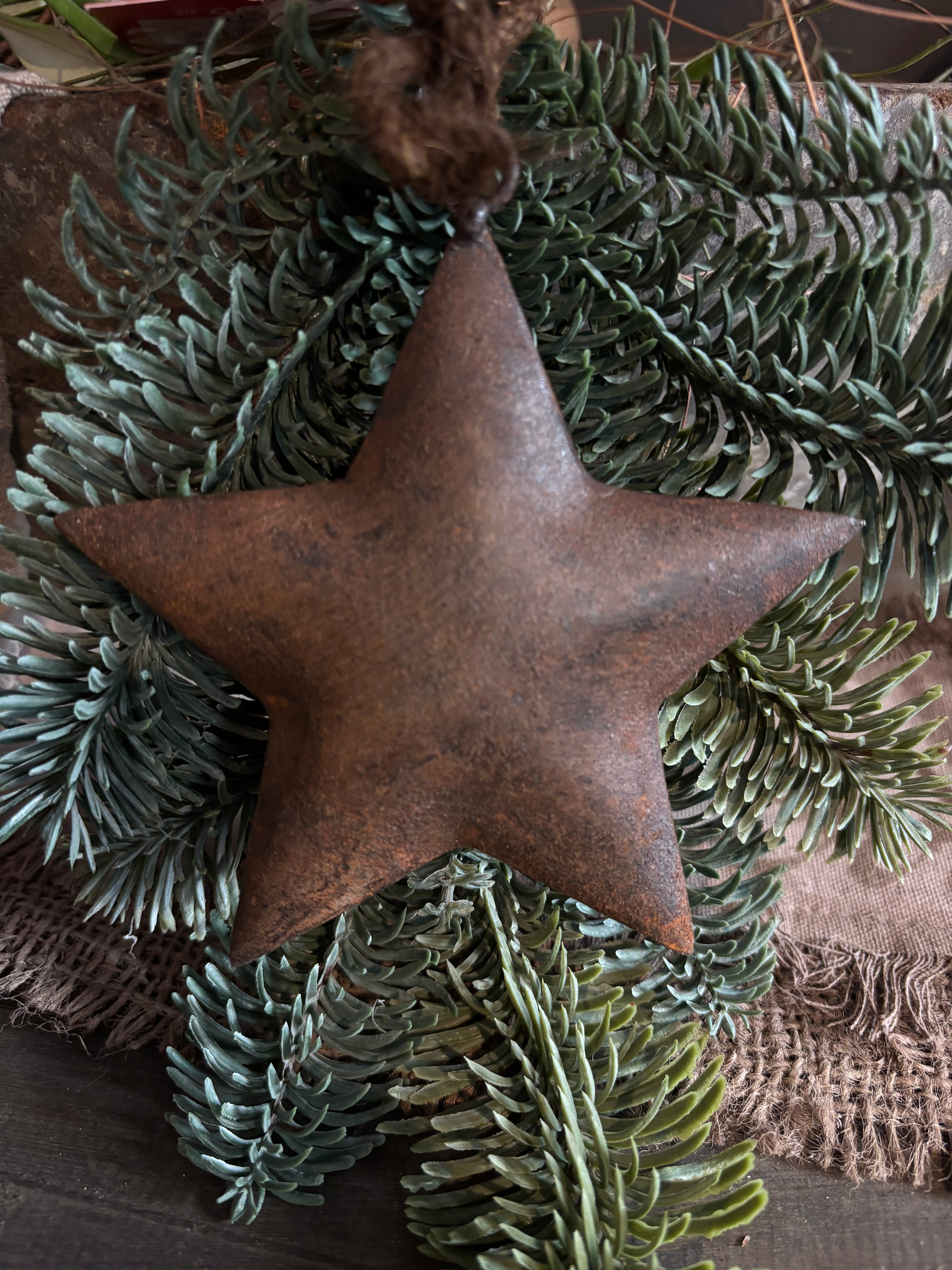 Metalen ster roest M