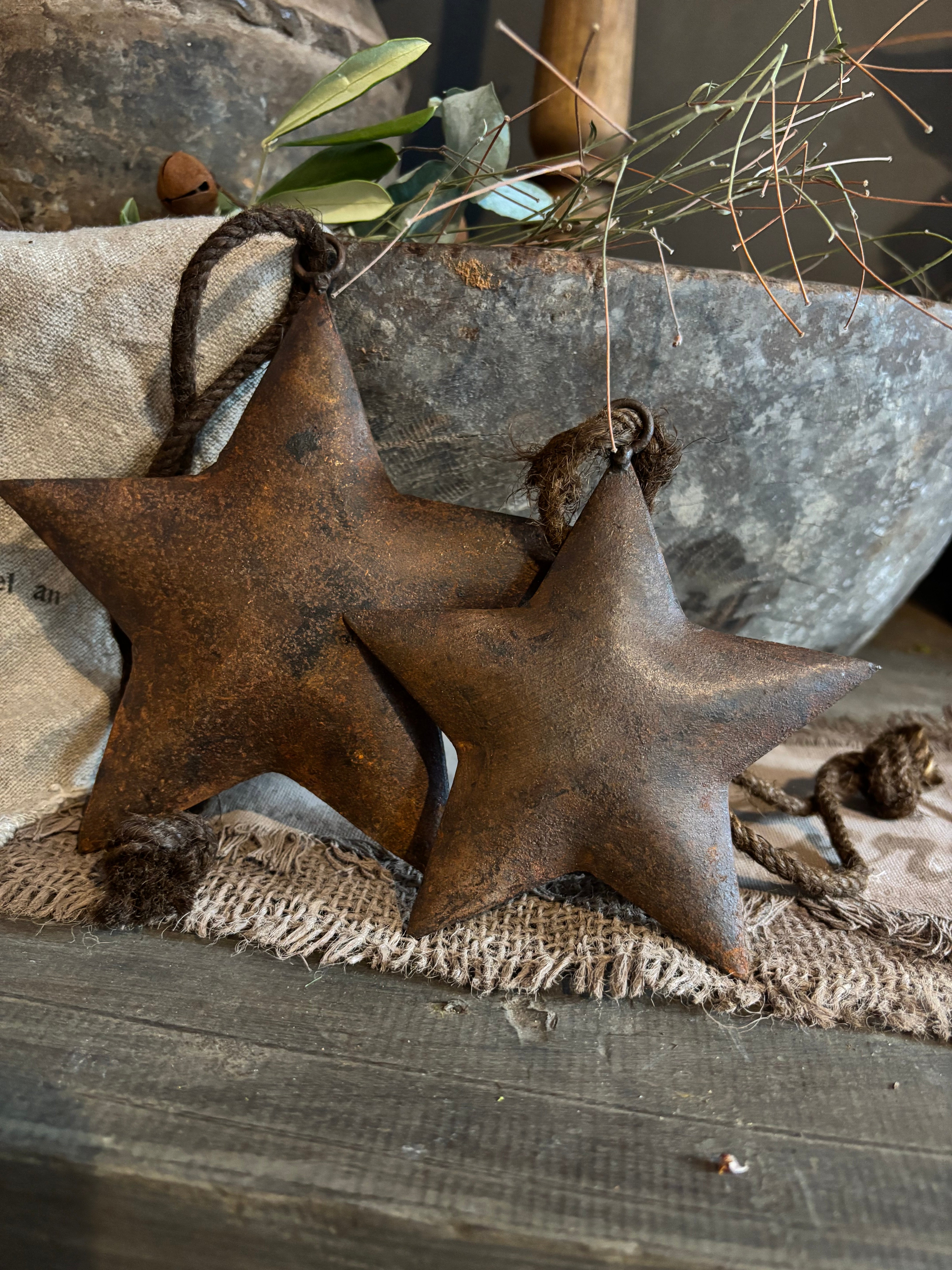 Metalen ster roest M