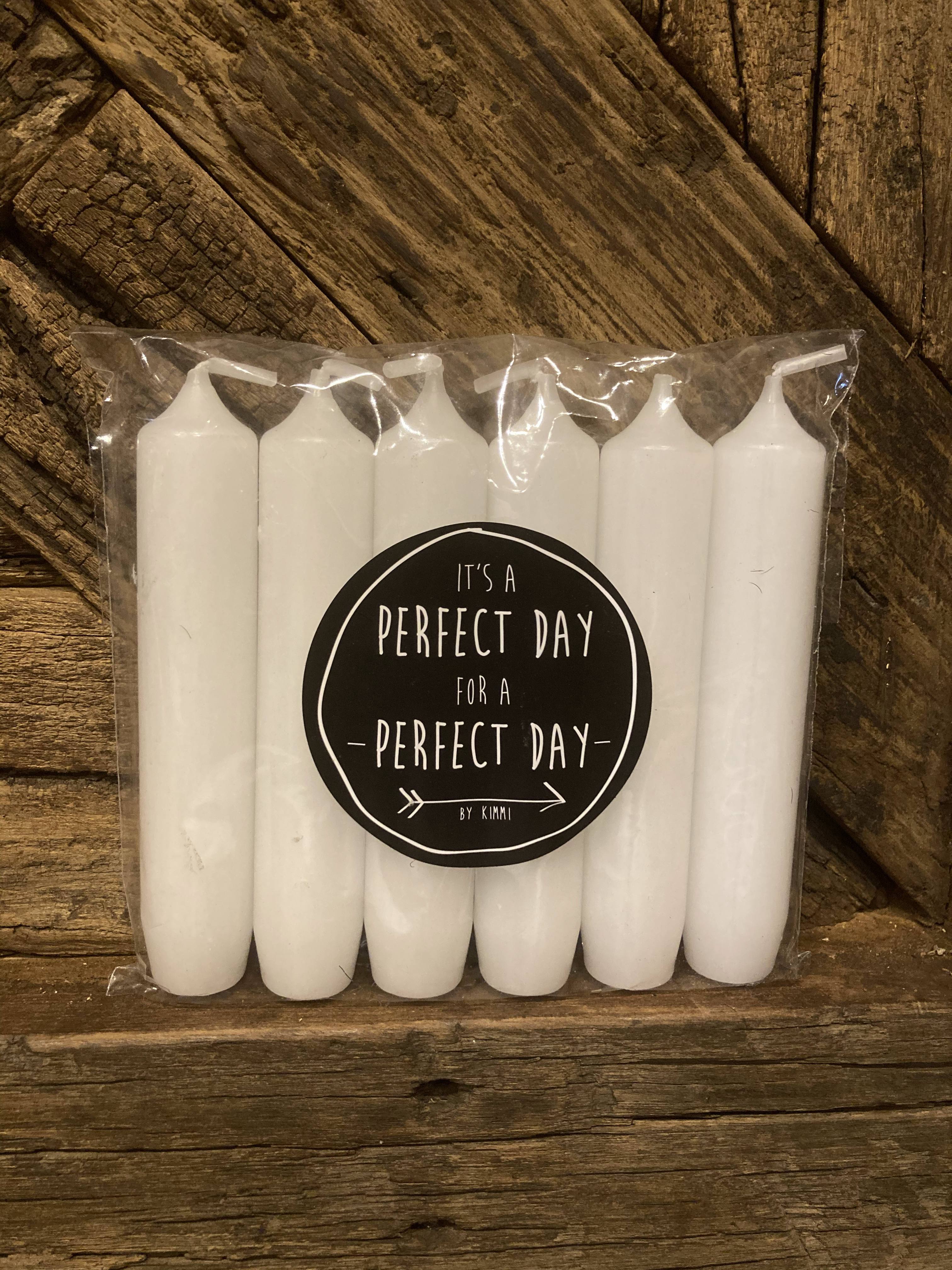 Kleine dinerkaarsjes White