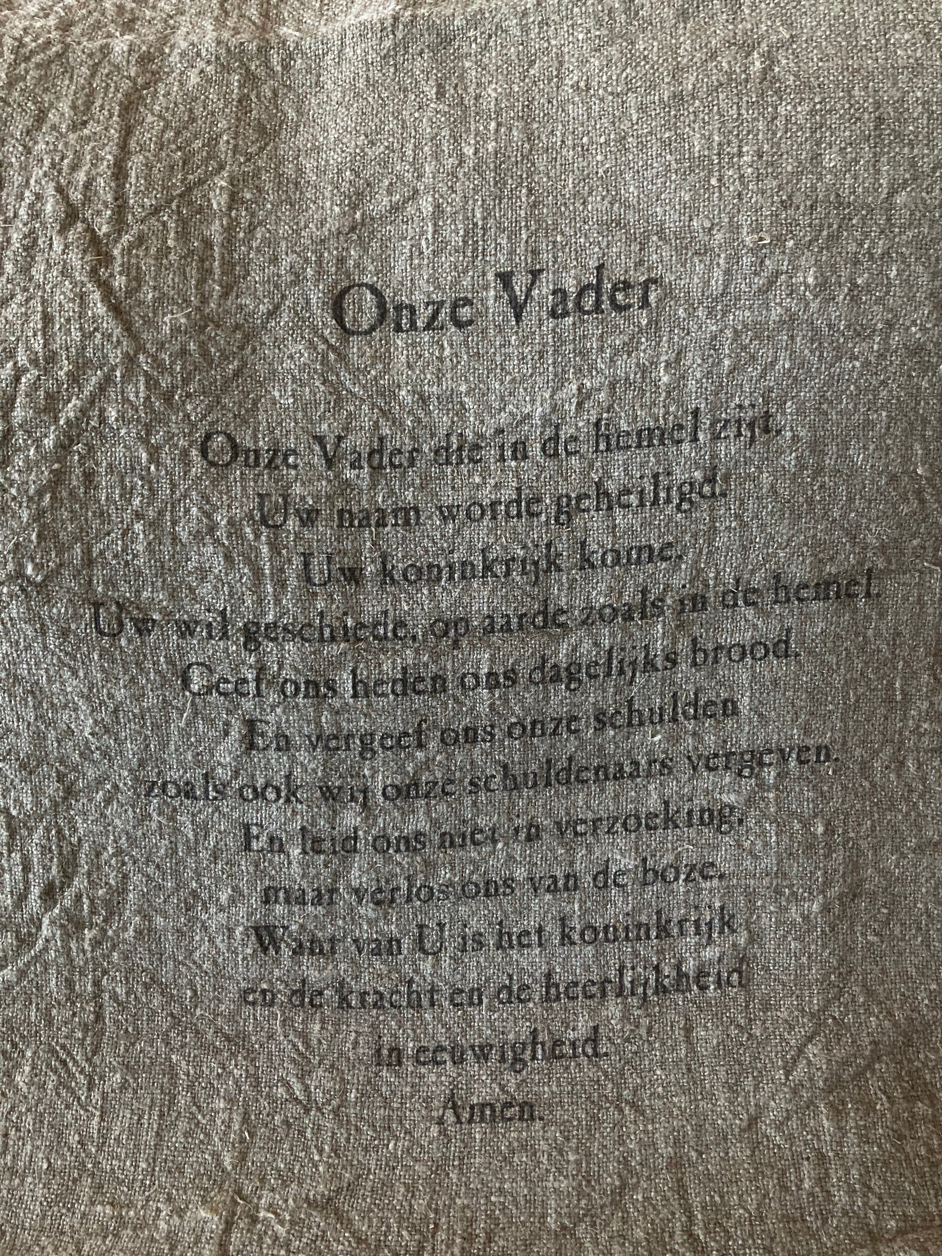 Shabby doek ‘Onze Vader’